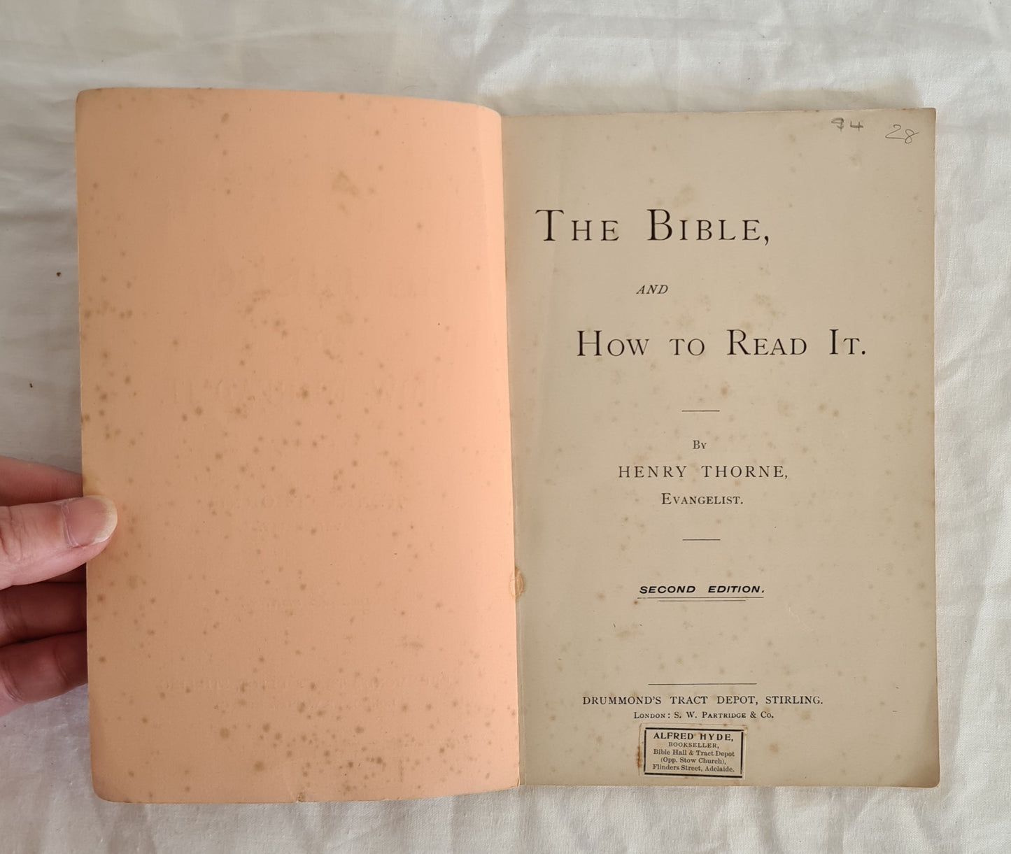 The Bible and How to Read It by Henry Thorne