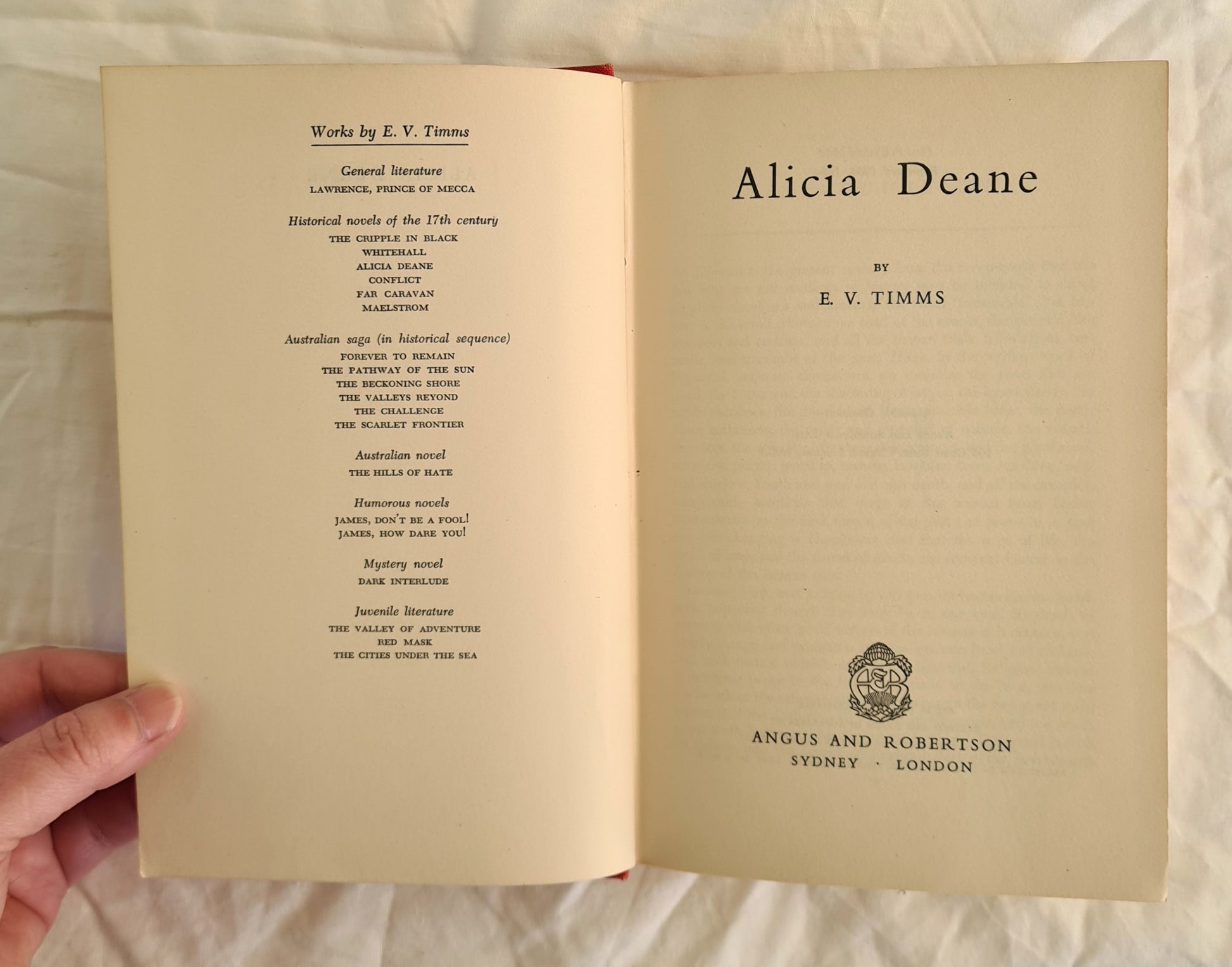 Alicia Deane by E. V. Timms (1954)