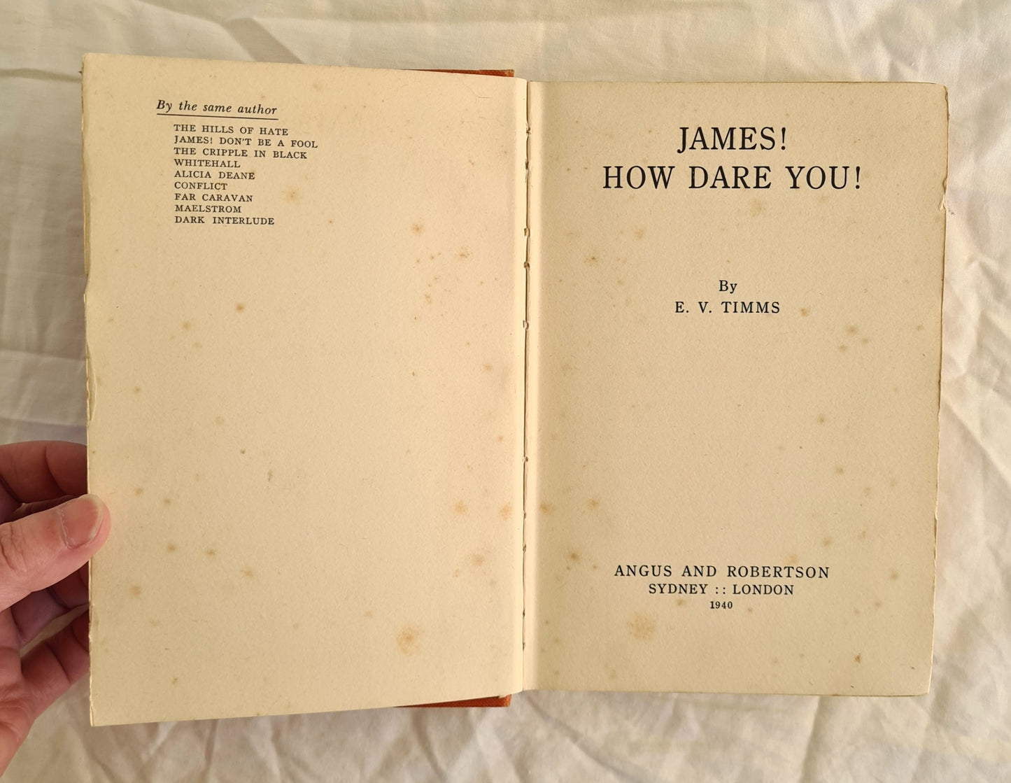 James! How Dare You! by E. V. Timms