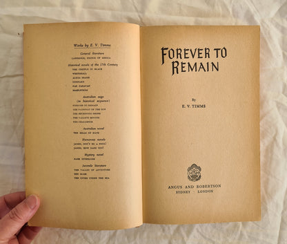 Forever to Remain by E. V. Timms (1952)