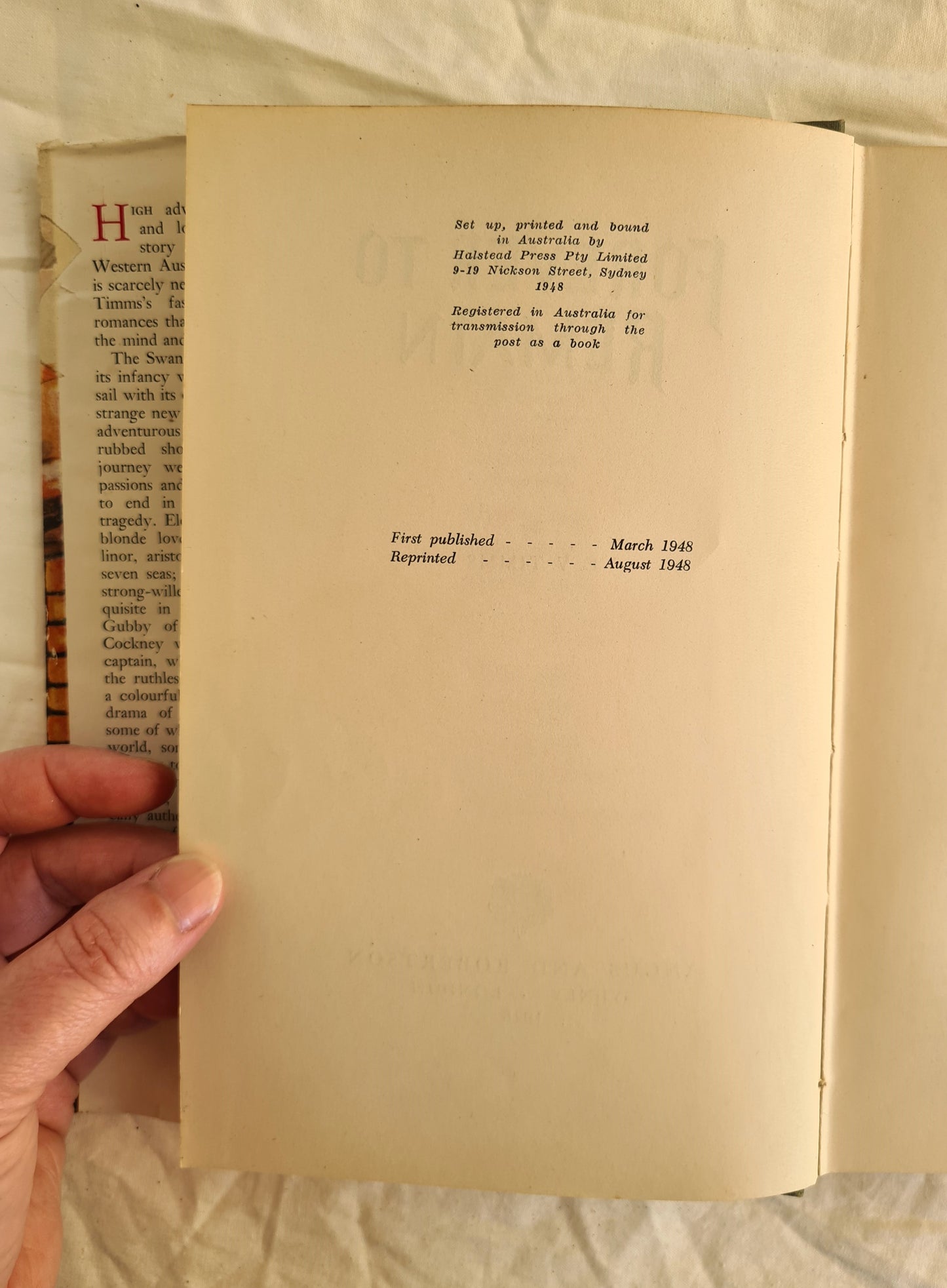 Forever to Remain by E. V. Timms (1st Reprint)