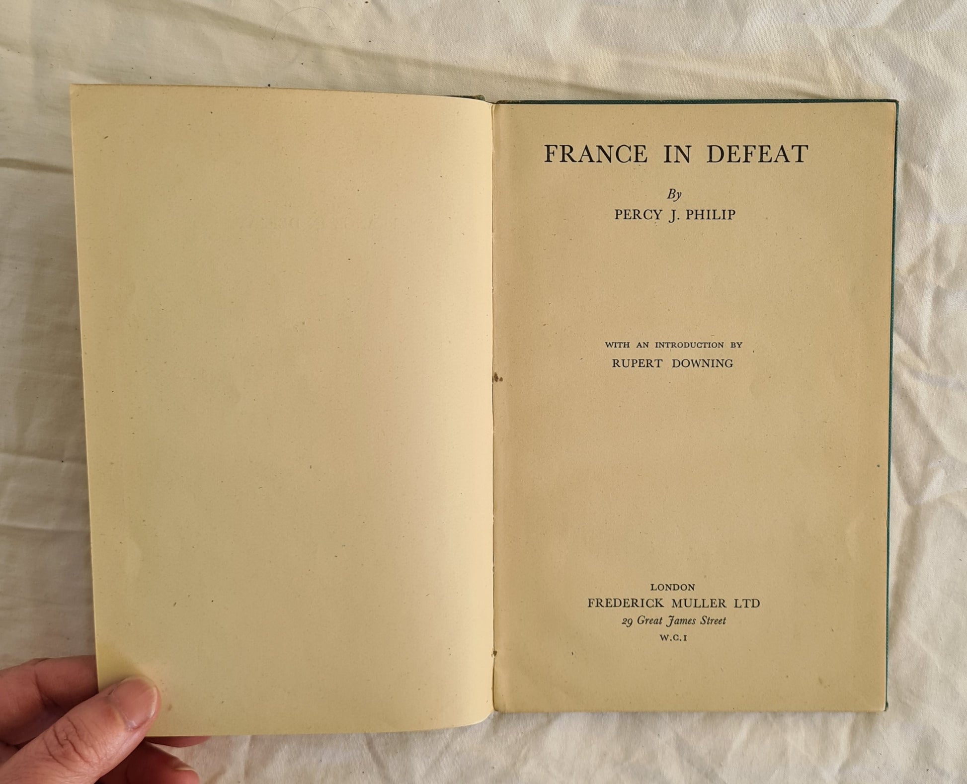 France in Defeat by Percy J. Philip