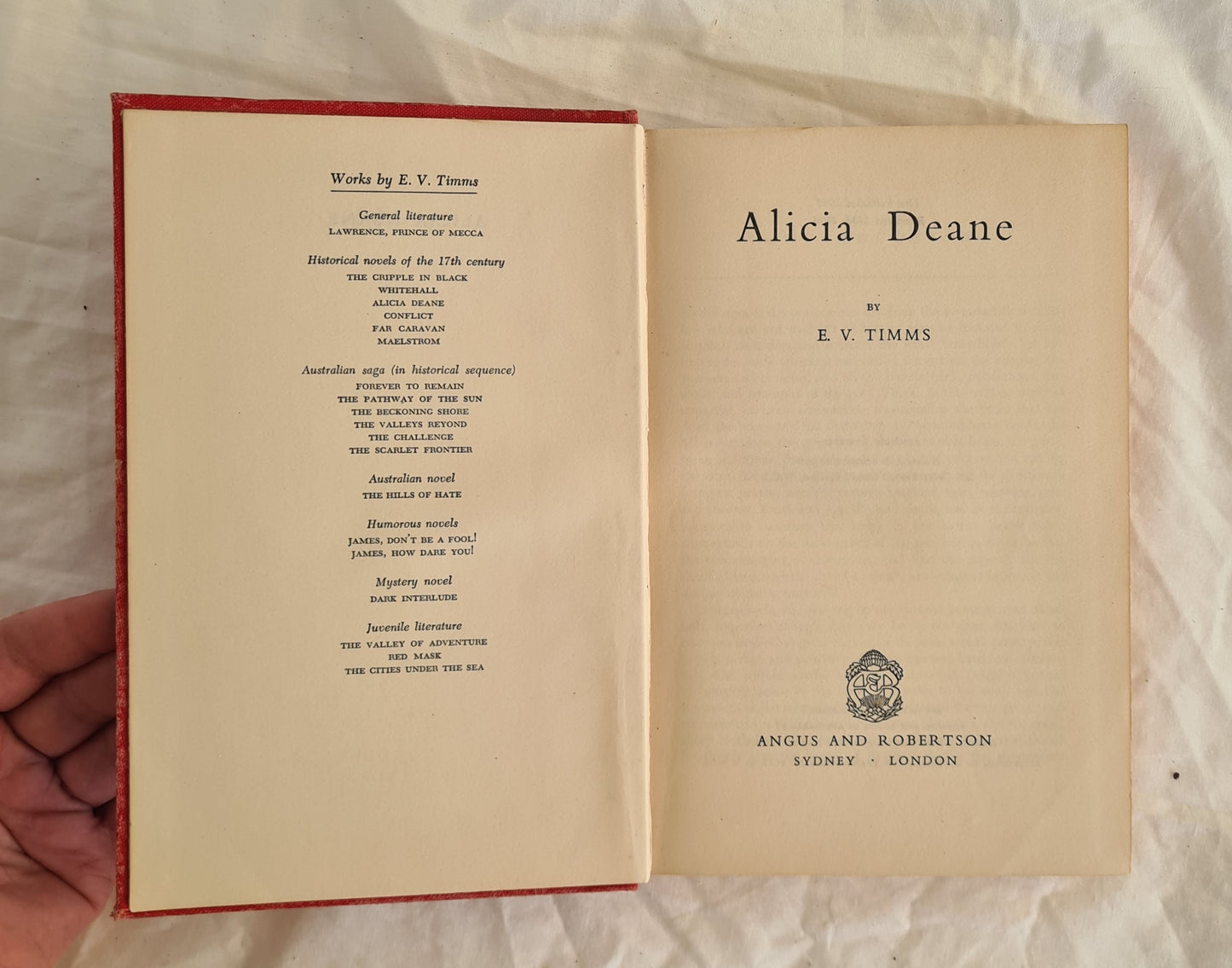 Alicia Deane  by E. V. Timms