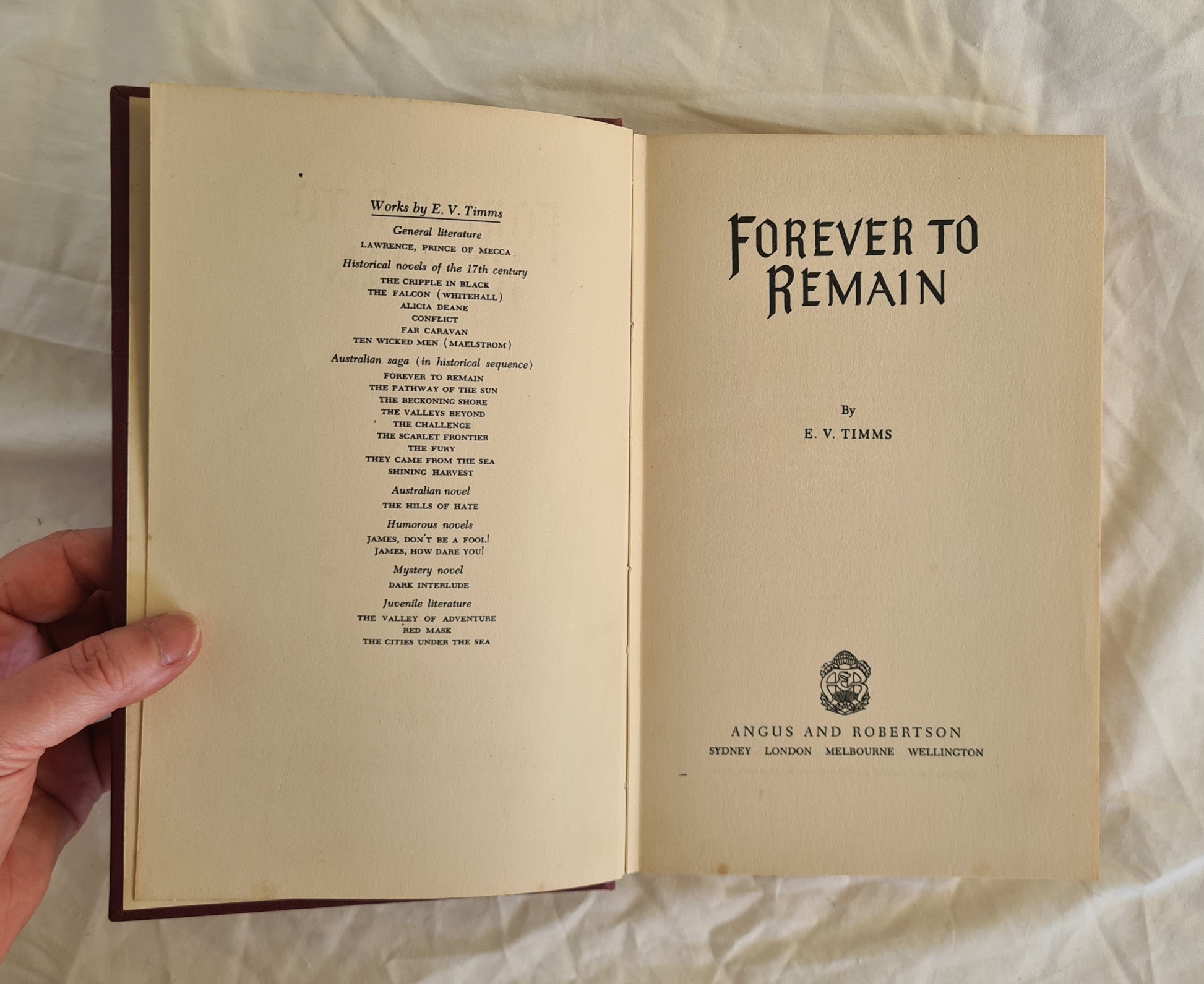 Forever to Remain by E. V. Timms (1957)