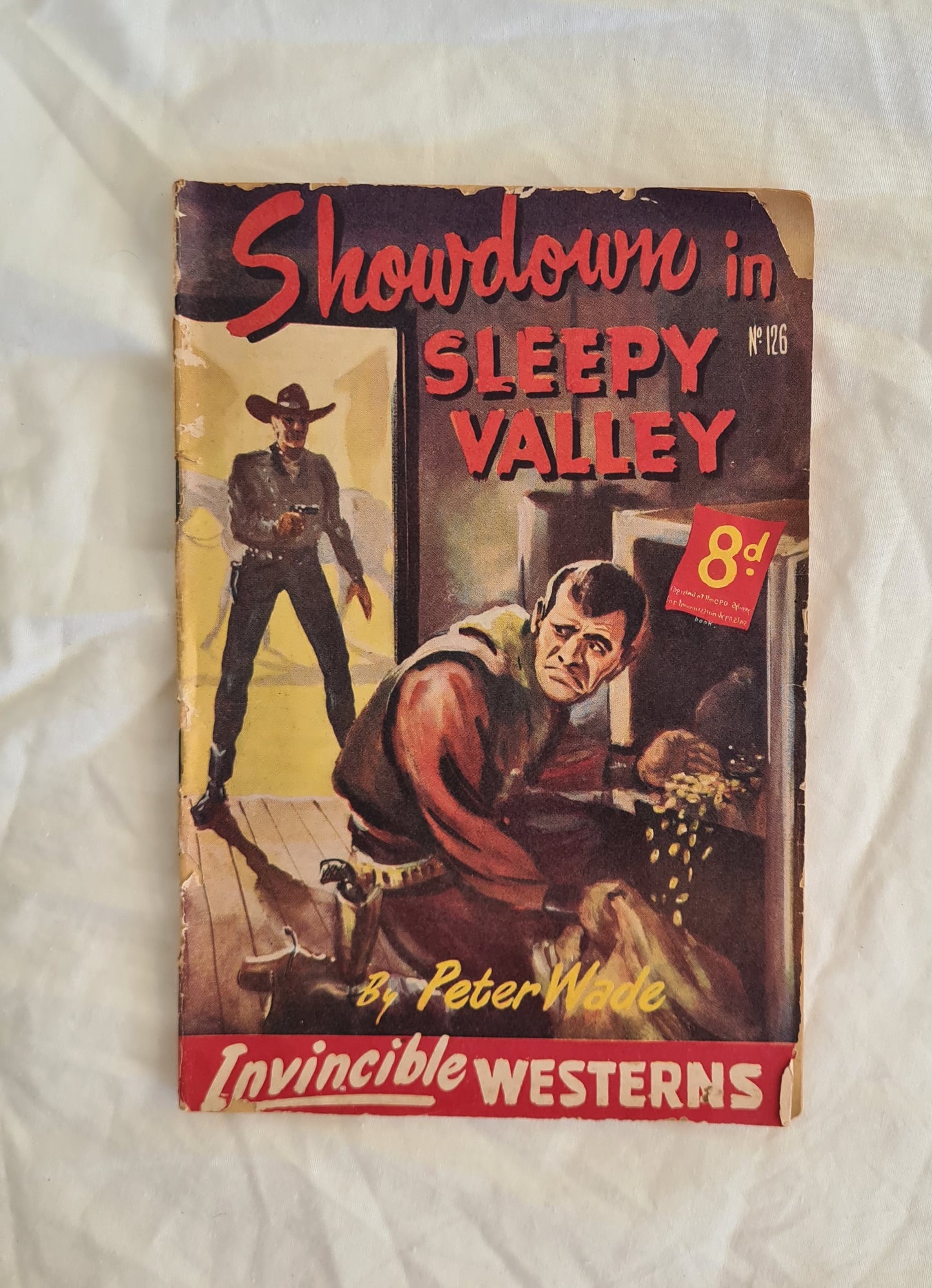 Showdown in Sleep Valley  by Peter Wade  Invincible Westerns No. 126