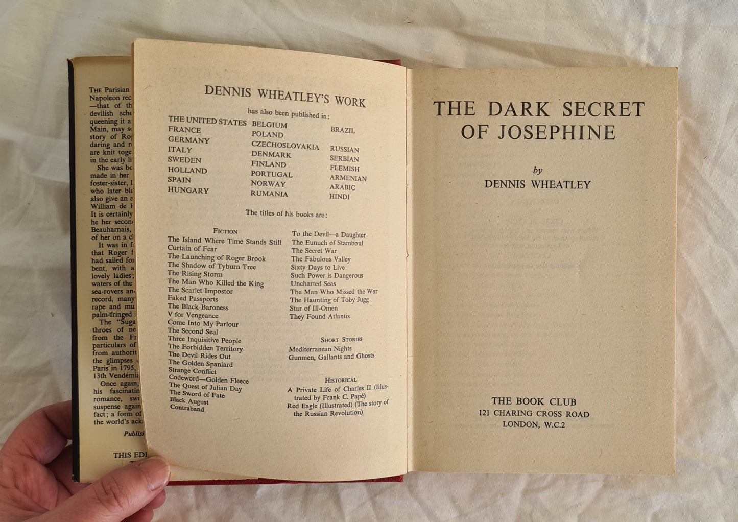 The Dark Secret of Josephine by Dennis Wheatley