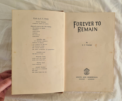 Forever to Remain by E. V. Timms (fair)