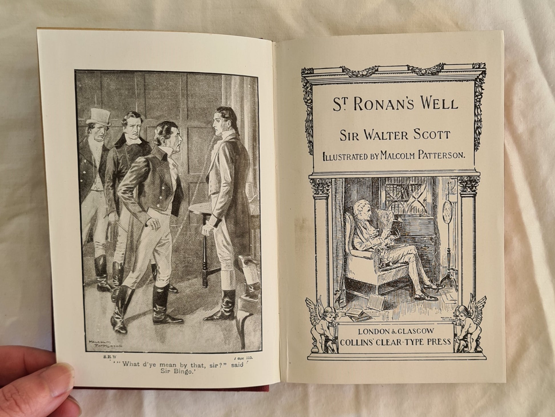 St. Ronan’s Well  by Sir Walter Scott  illustrated by Malcolm Patterson  Illustrated Pocket Classics