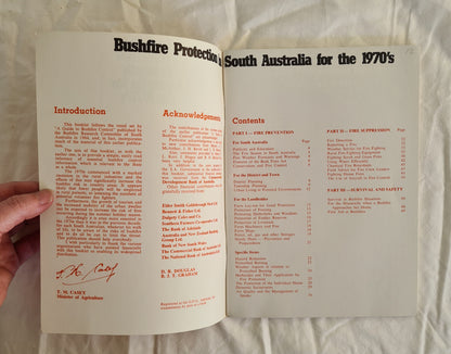 Bushfire Protection in South Australia for the 1970s by D. R. Douglas and B. J. T. Graham