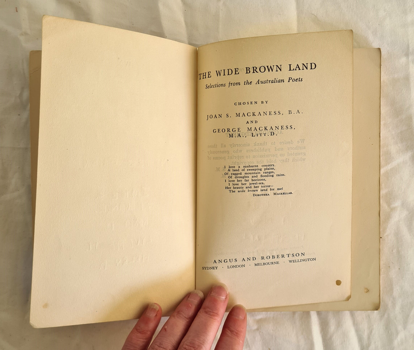The Wide Brown Land by Joan S. Mackness and George Mackness