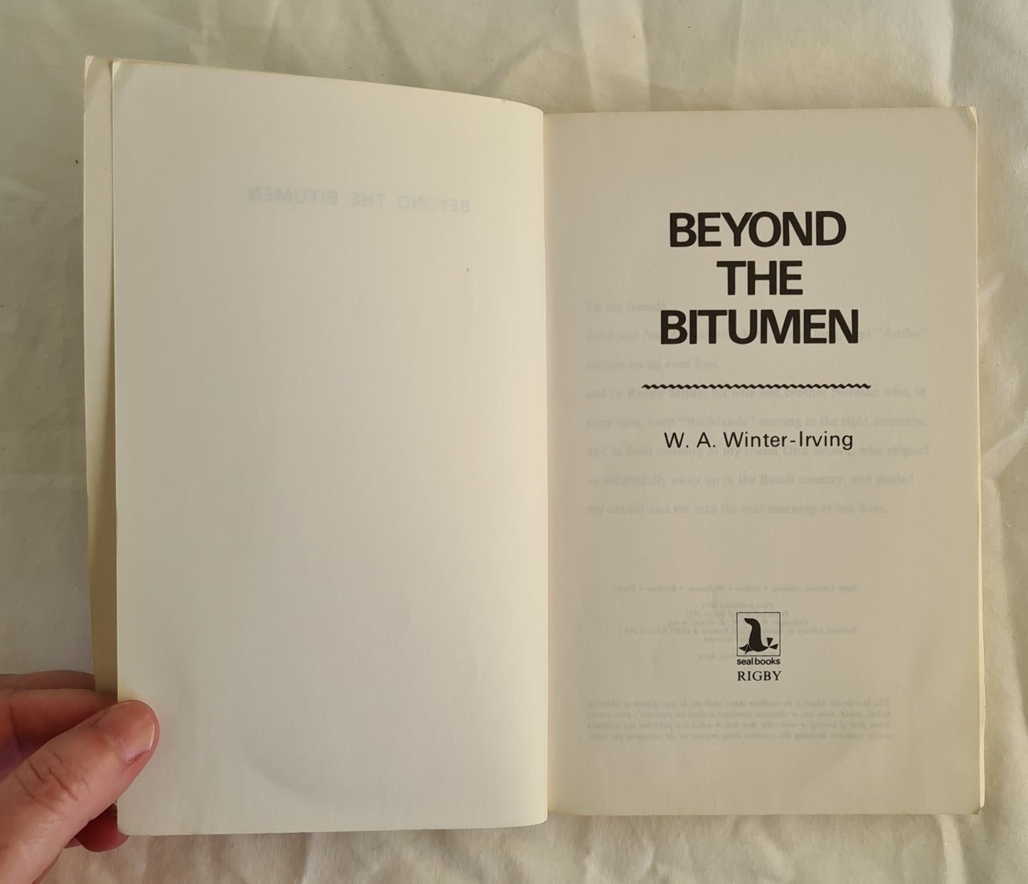 Beyond the Bitumen by W. A. Winter-Irving