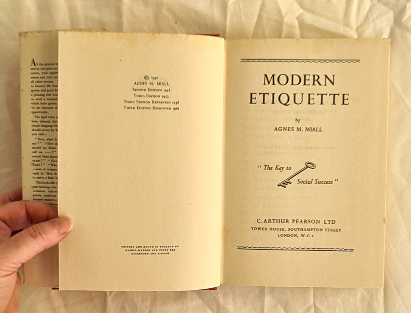 Modern Etiquette by Agnes M. Miall