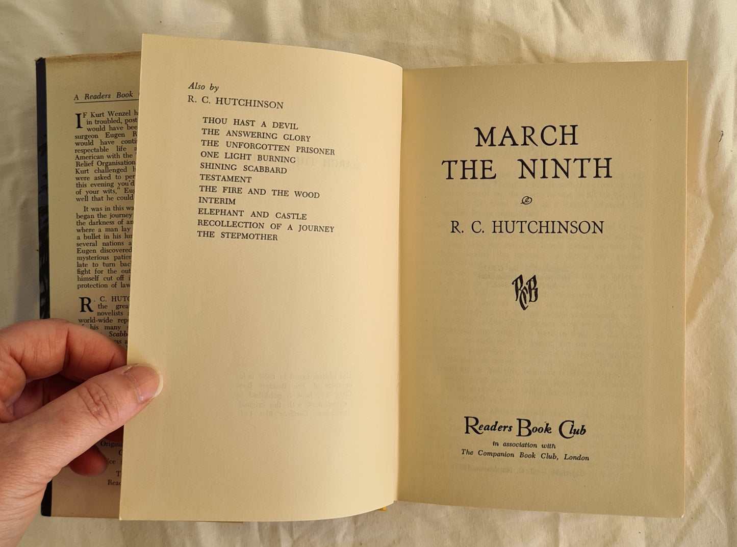 March the Ninth by R. C. Hutchinson