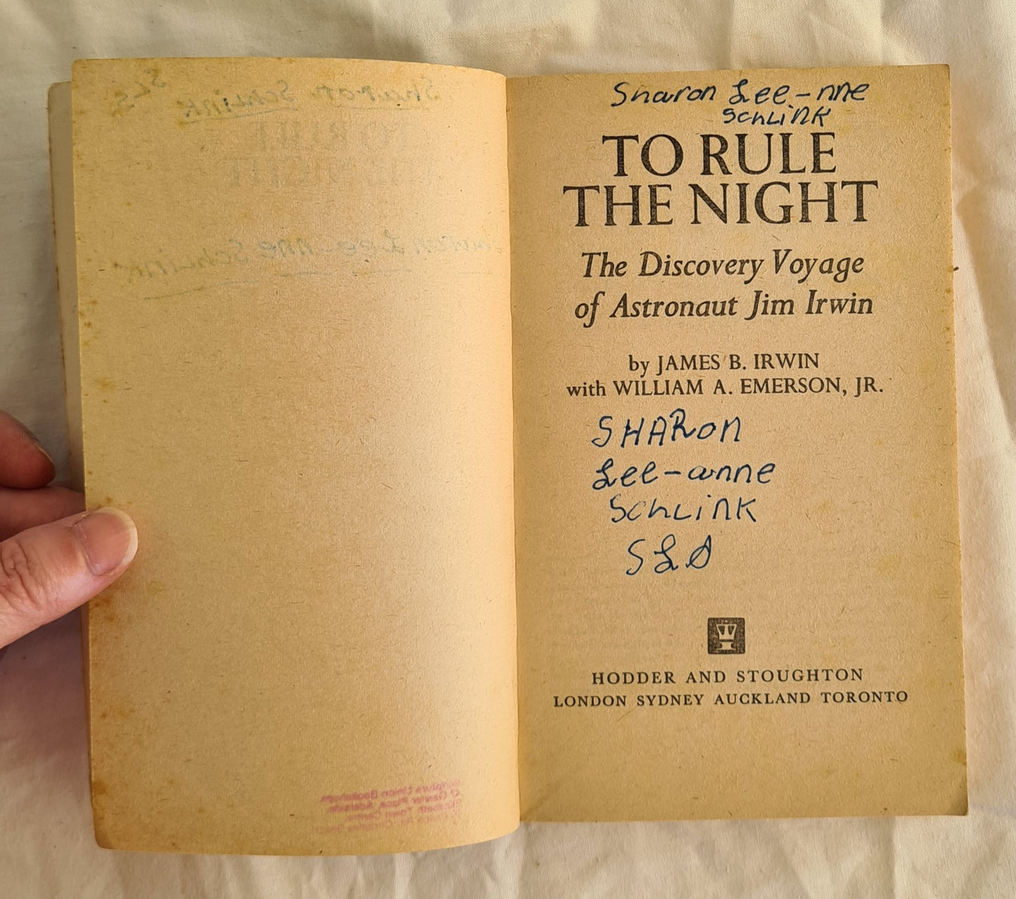 To Rule the Night by James B. Irwin with William A. Emerson, JR.
