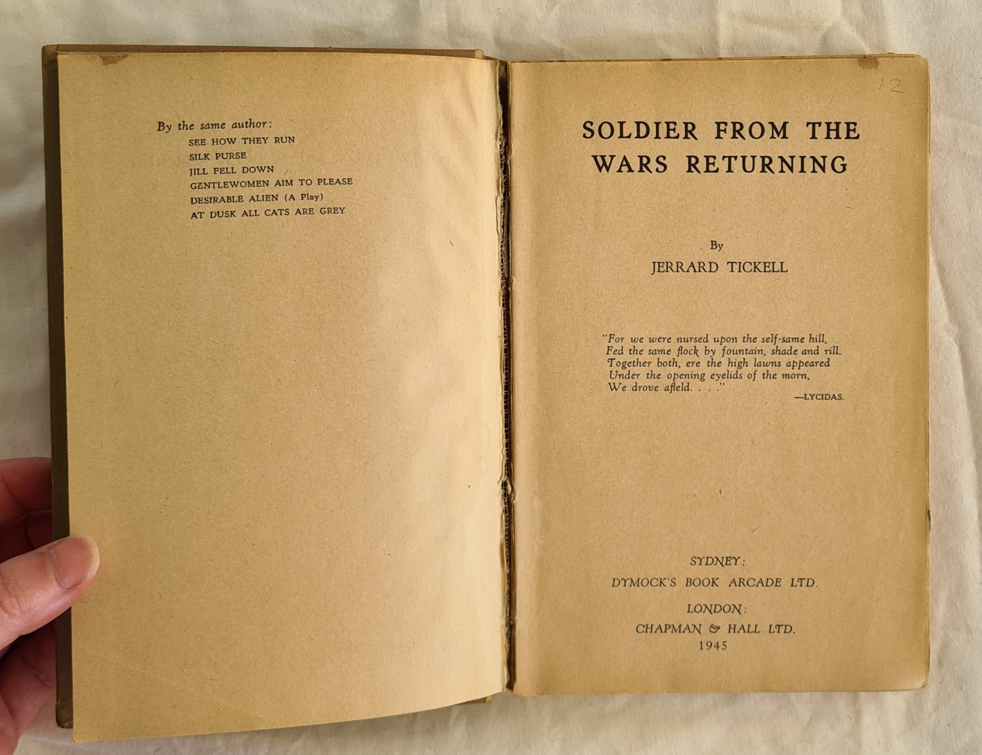 Soldier from the Wars Returning by Jerrard Tickell
