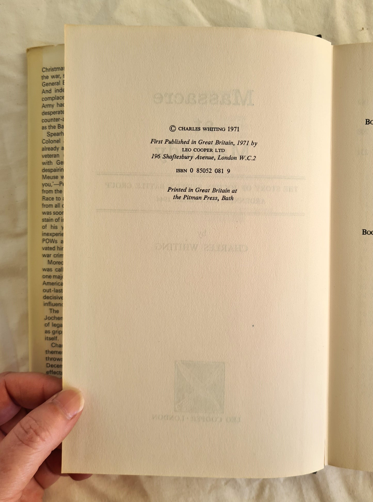 Massacre at Malmedy by Charles Whiting