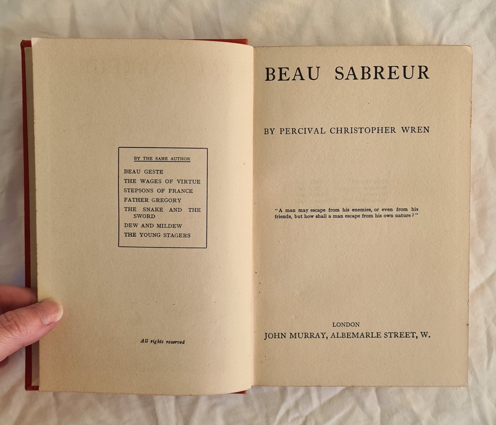 Beau Sabreur by Percival Christopher Wren
