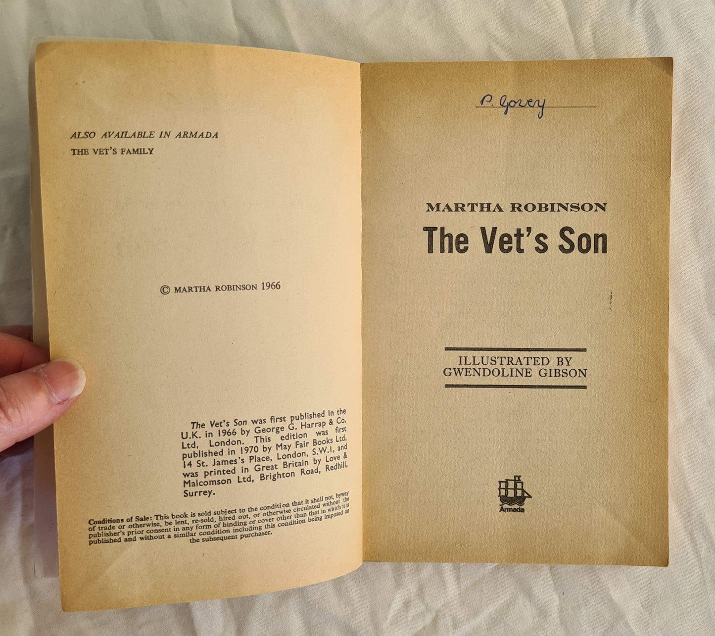 The Vet’s Son by Martha Robinson