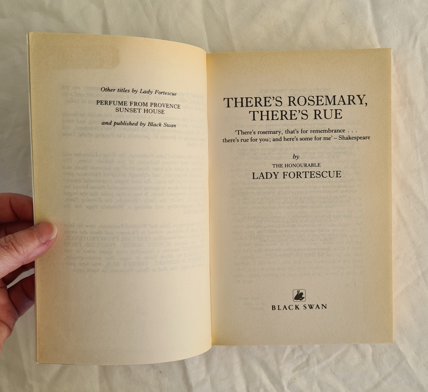 There’s Rosemary, There’s Rue by Lady Fortescue