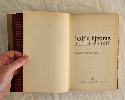 Half a Lifetime by Judith Wright