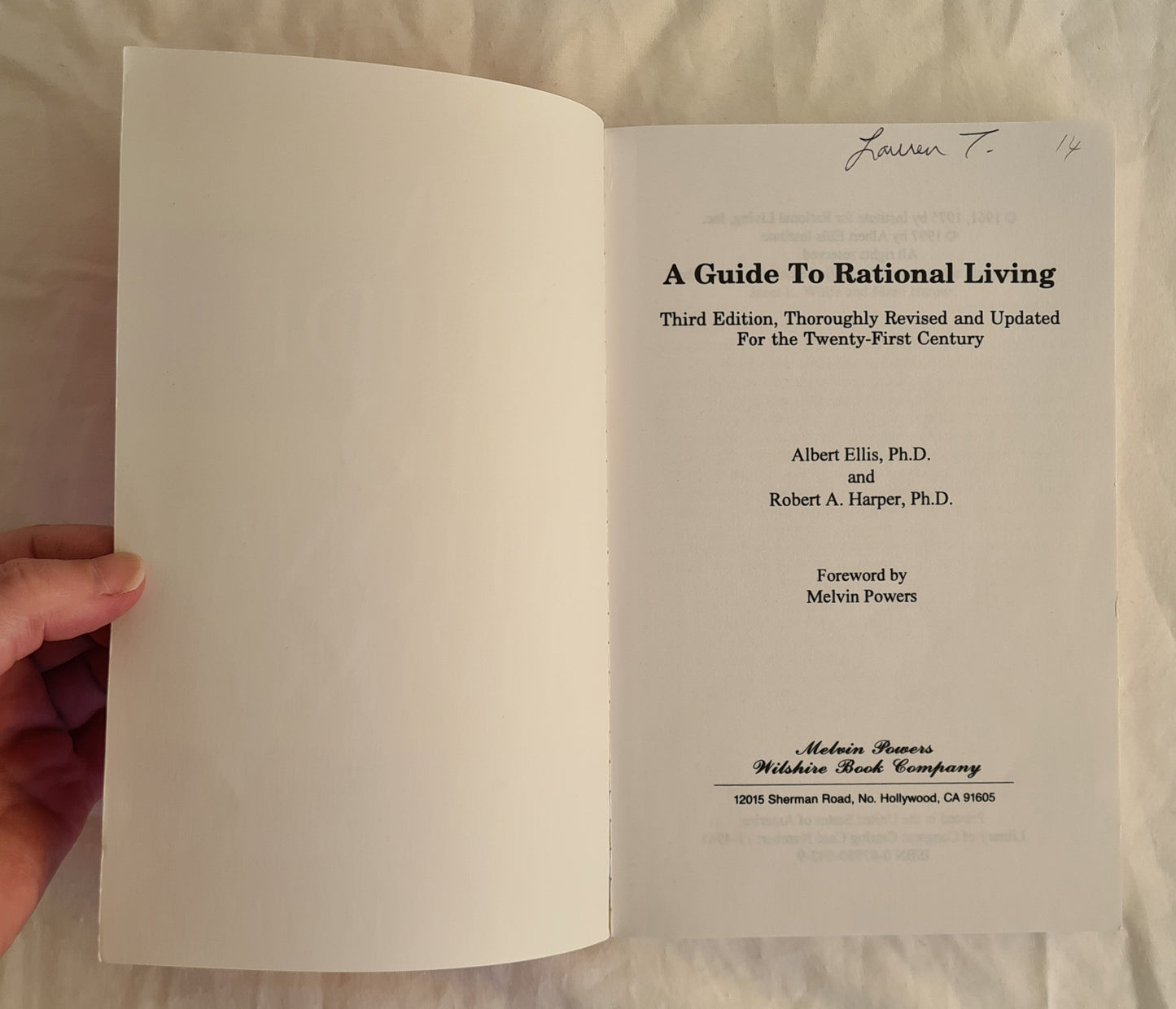 A Guide to Rational Living by Albert Ellis and Robert A. Harper