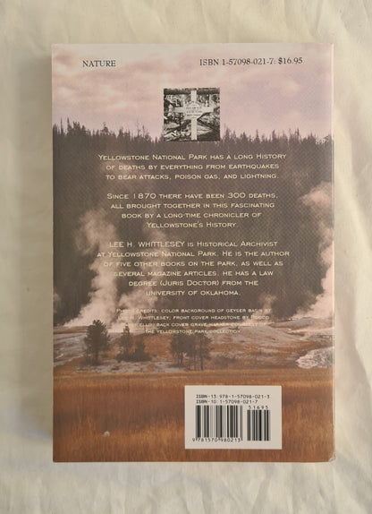 Death in Yellowstone by Lee H. Whittlesey