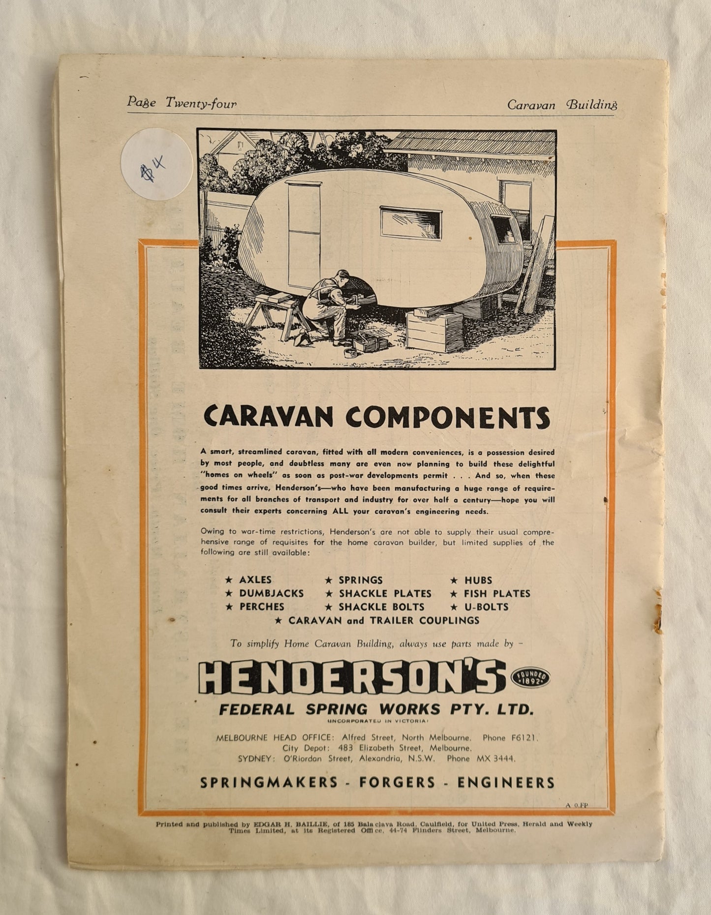 Caravan Building