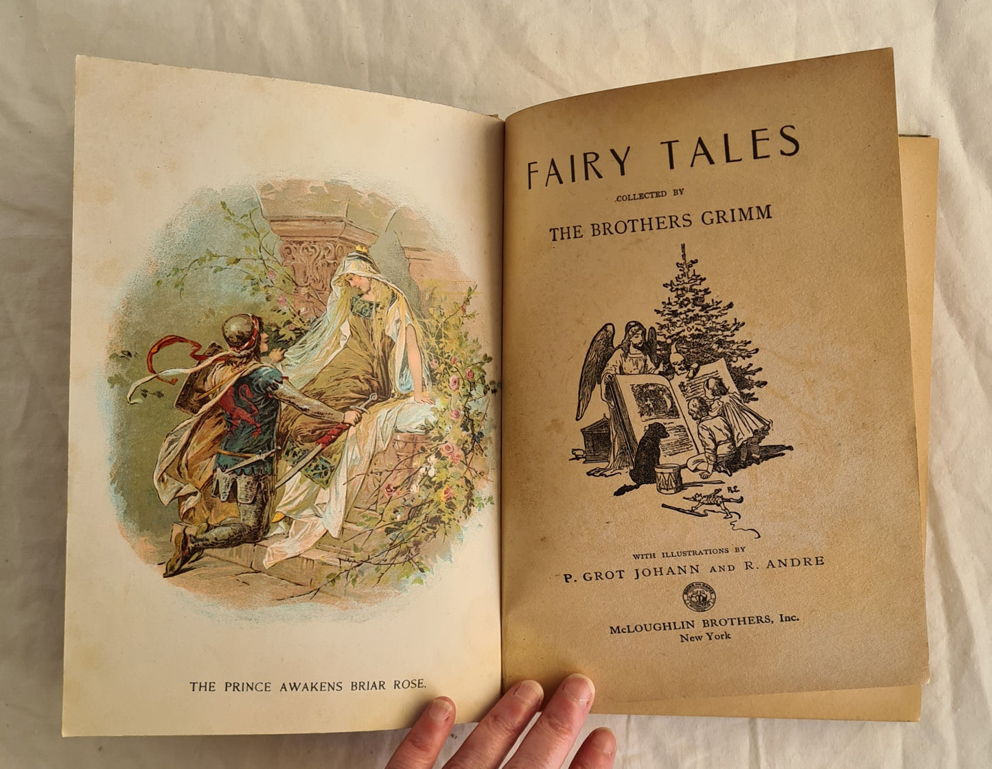 Grimm’s Fairy Tales Collected by The Brother Grimm by P. Grot Johann and R. Andre