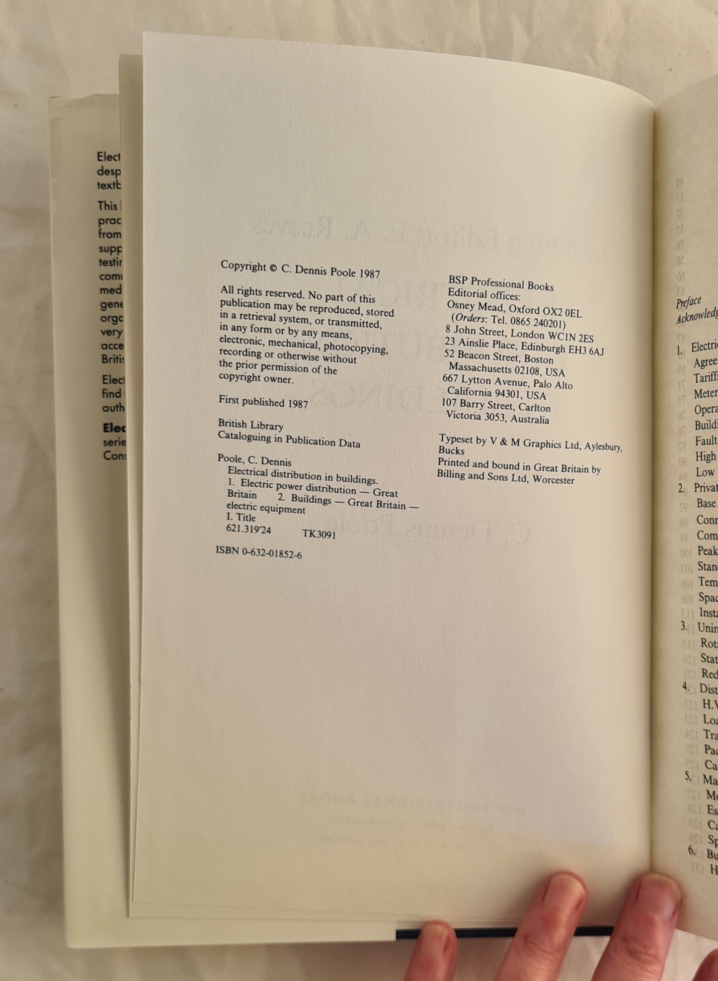 Electrical Distribution in Buildings by C. Dennis Poole