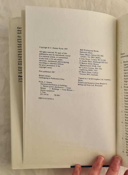 Electrical Distribution in Buildings by C. Dennis Poole