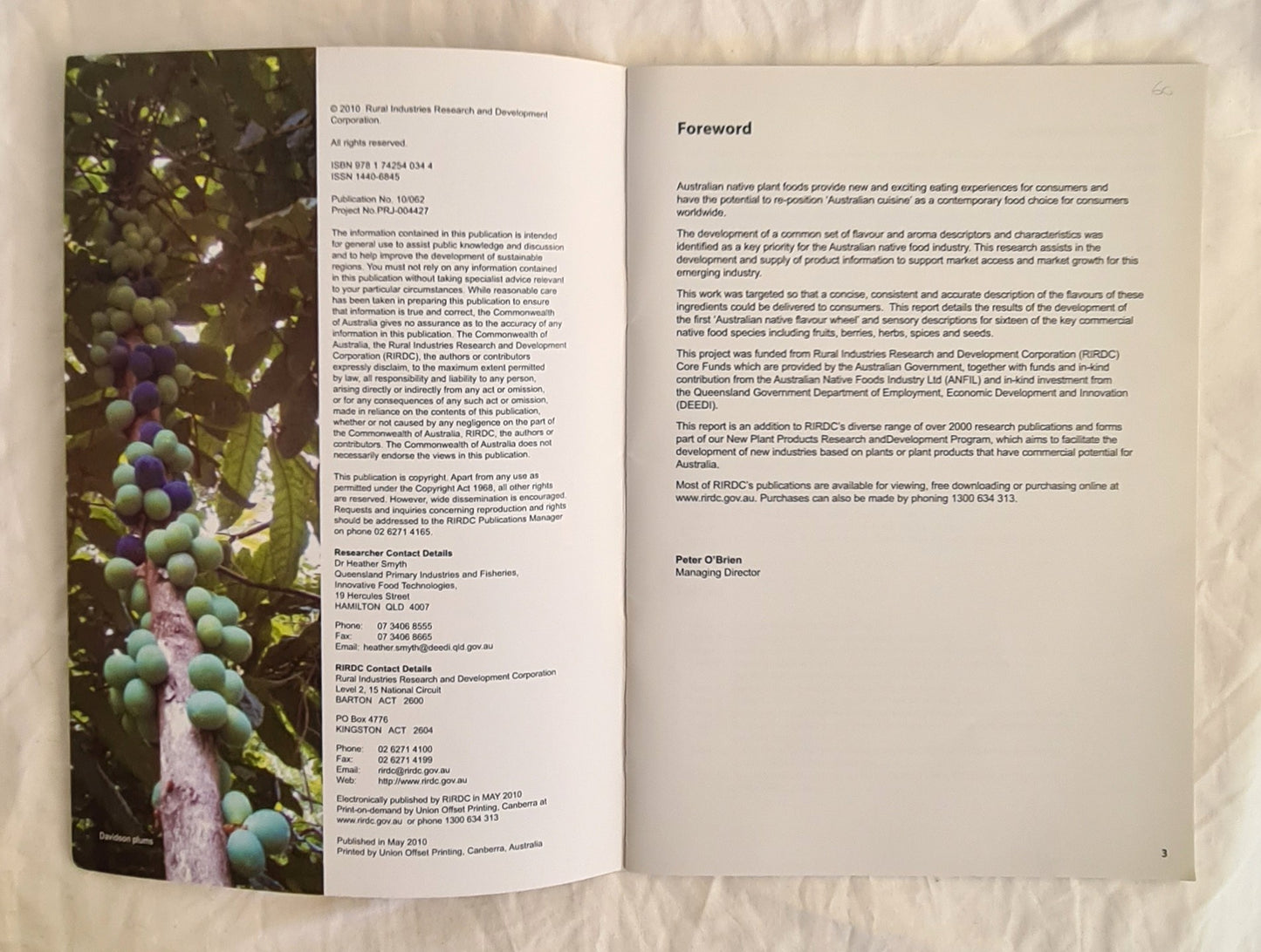 Defining the Unique Flavours of Australian Native Foods by Dr Heather Smyth