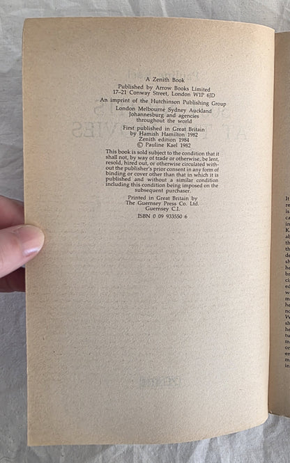 5001 Nights at the Movies by Pauline Kael