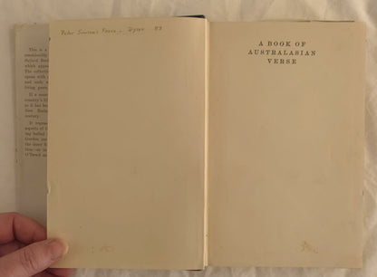 A Book of Australasian Verse by Walter Murdoch