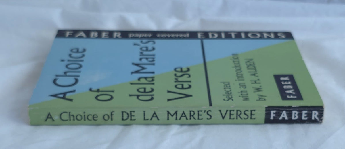 A Choice of de la Mare’s Verse by W. H. Auden