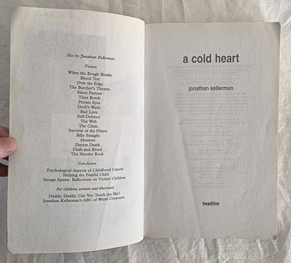 A Cold Heart by Jonathan Kellerman