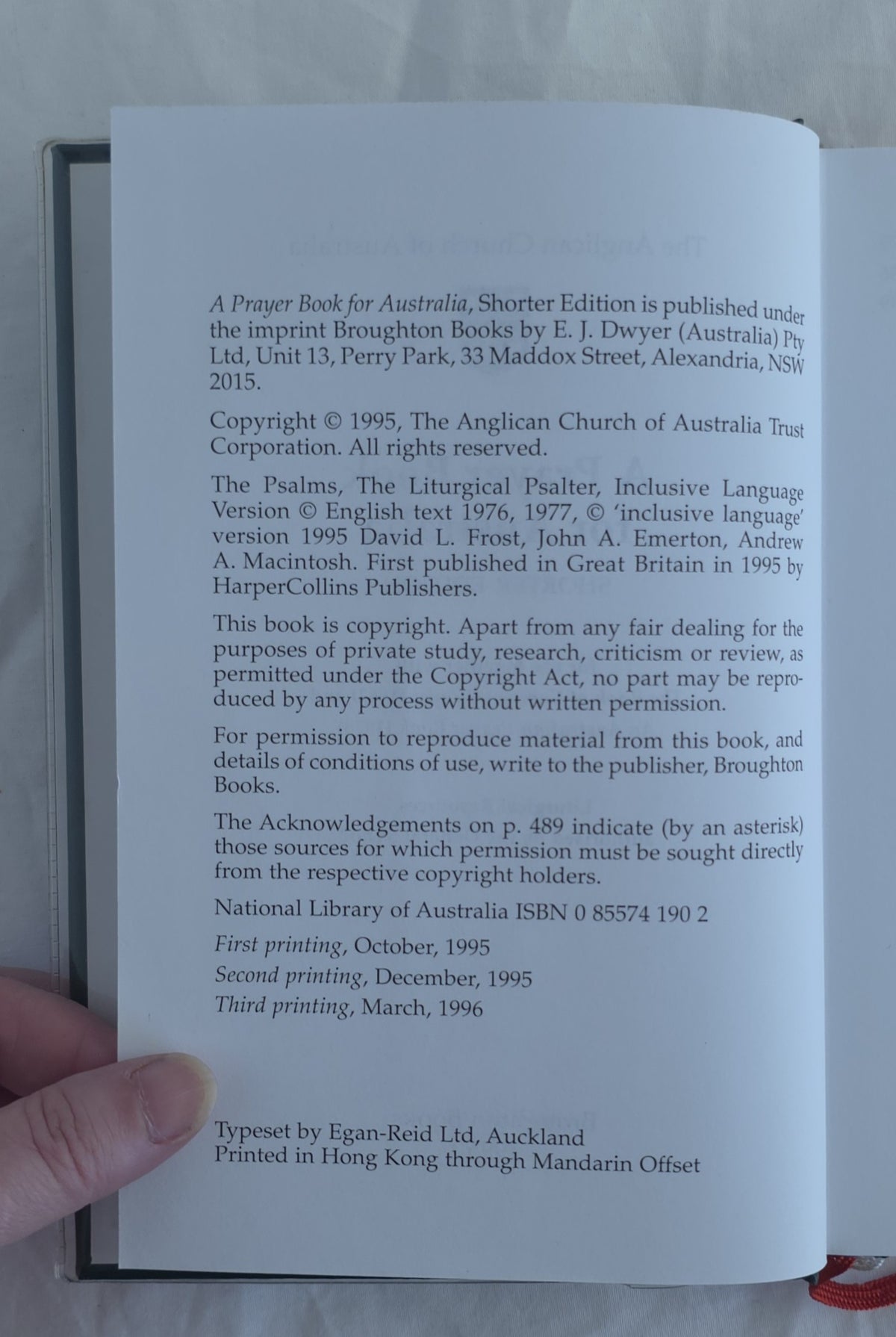 A Prayer Book for Australia