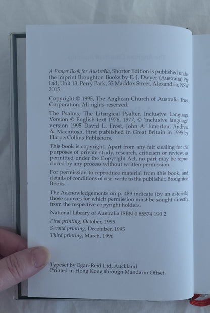 A Prayer Book for Australia