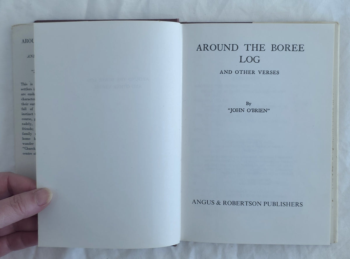 Around the Boree Log And Other Verses by John O’Brien