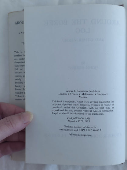 Around the Boree Log And Other Verses by John O’Brien