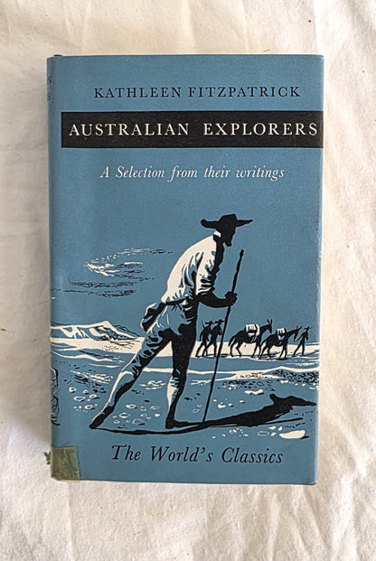 Book titled 'Australian Explorers' by Kathleen Fitzpatrick on a textured white background
