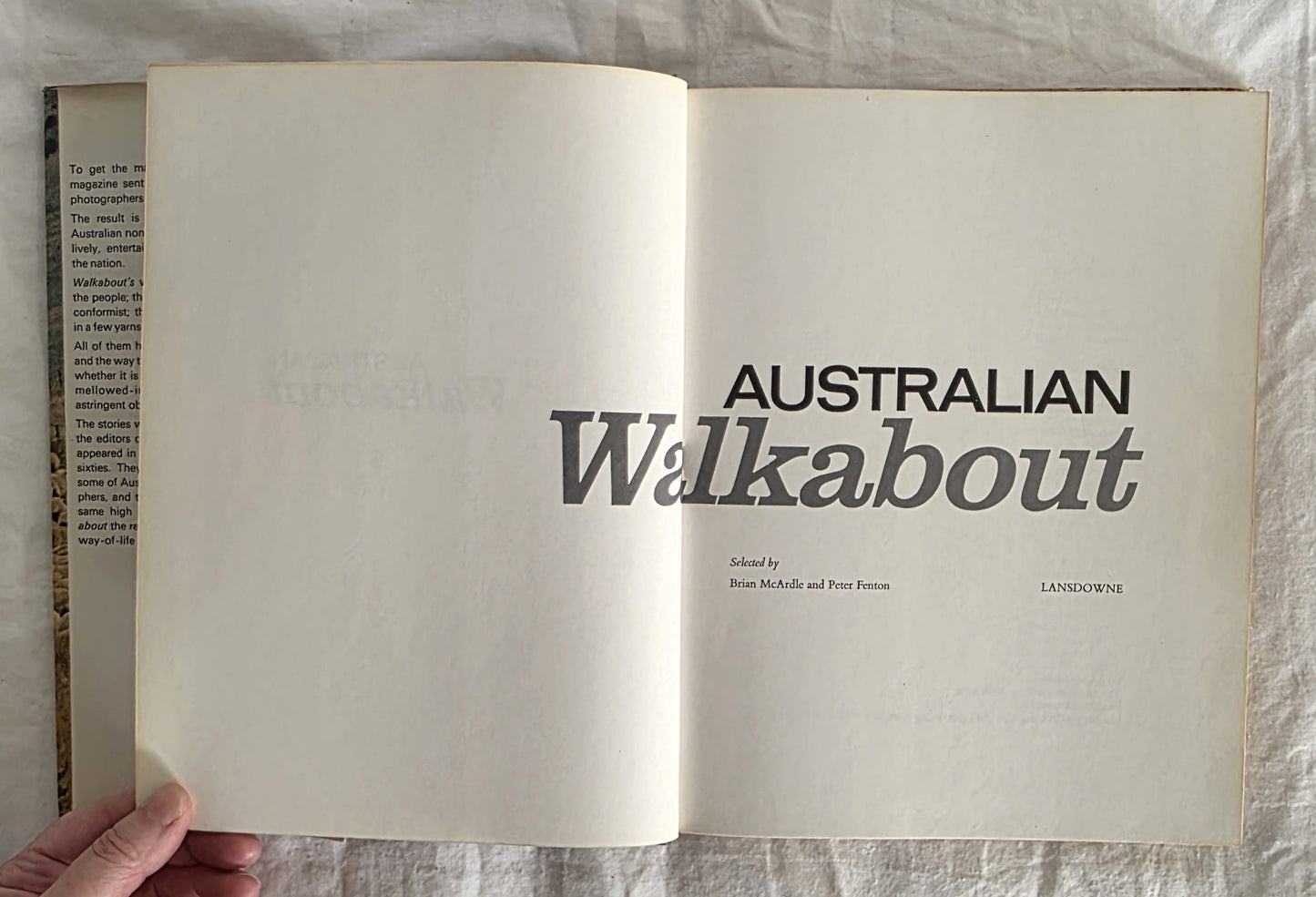 Australian Walkabout by Brian McArdle and Peter Fenton