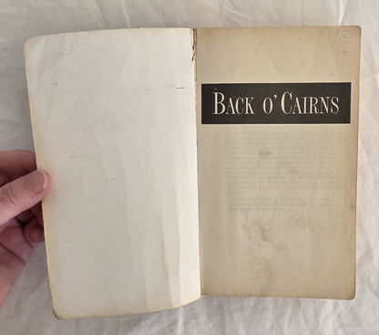 Back O’ Cairns by Ion L. Idriess