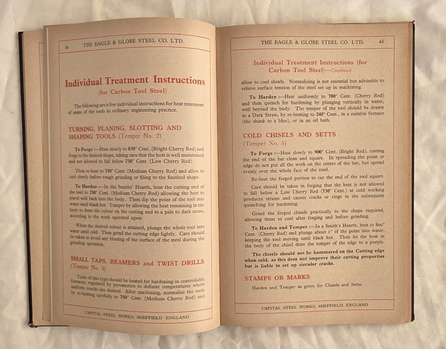 Hints to Practical Users of Tool Steel by Lord Riverdale