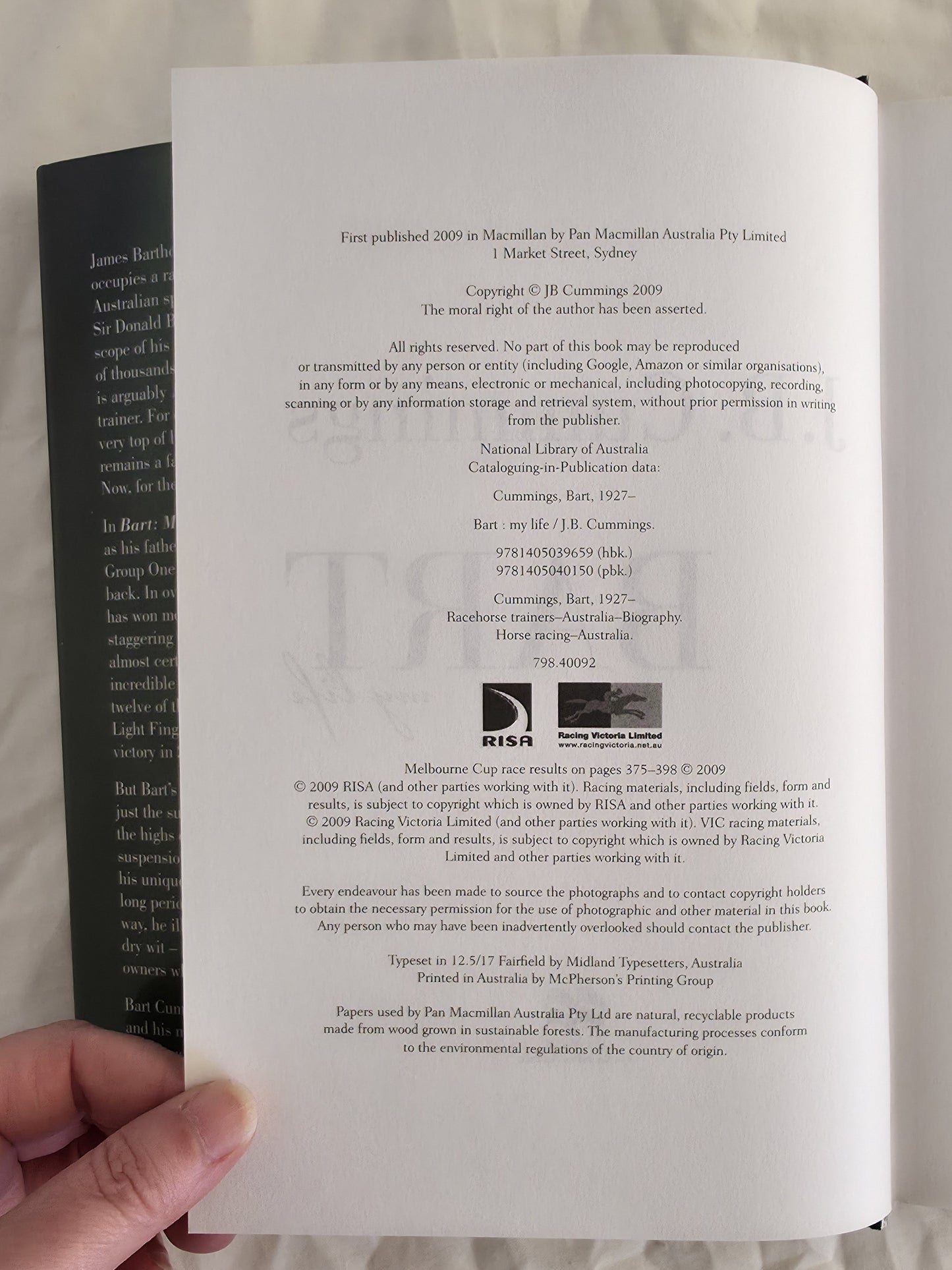 Bart My Life by J. B. Cummings