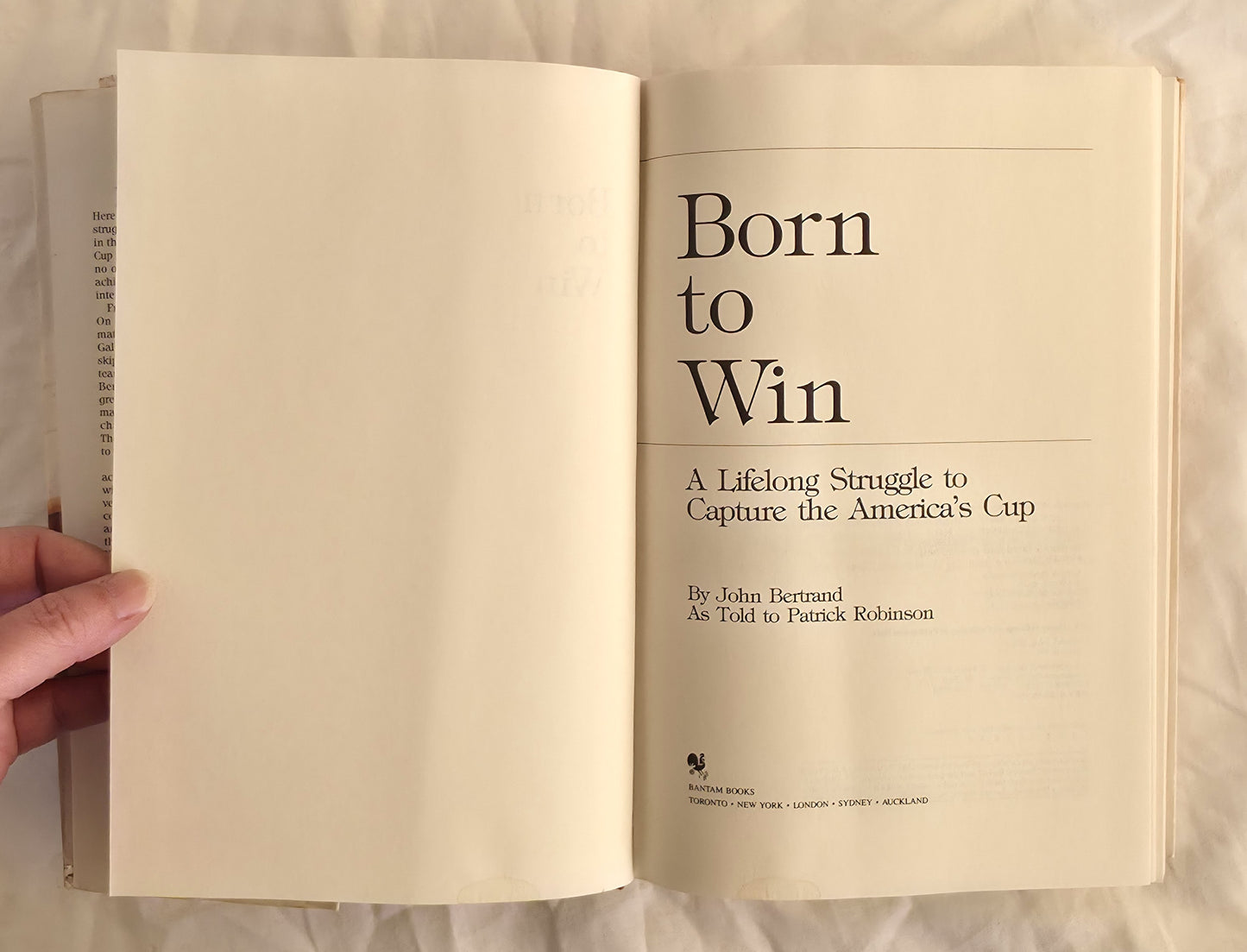 Born to Win by John Bertrand as told to Patrick Robinson