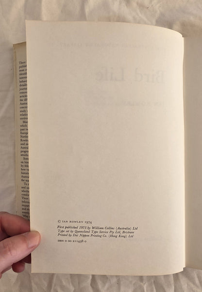 Bird Life by Ian Rowley (Collins)