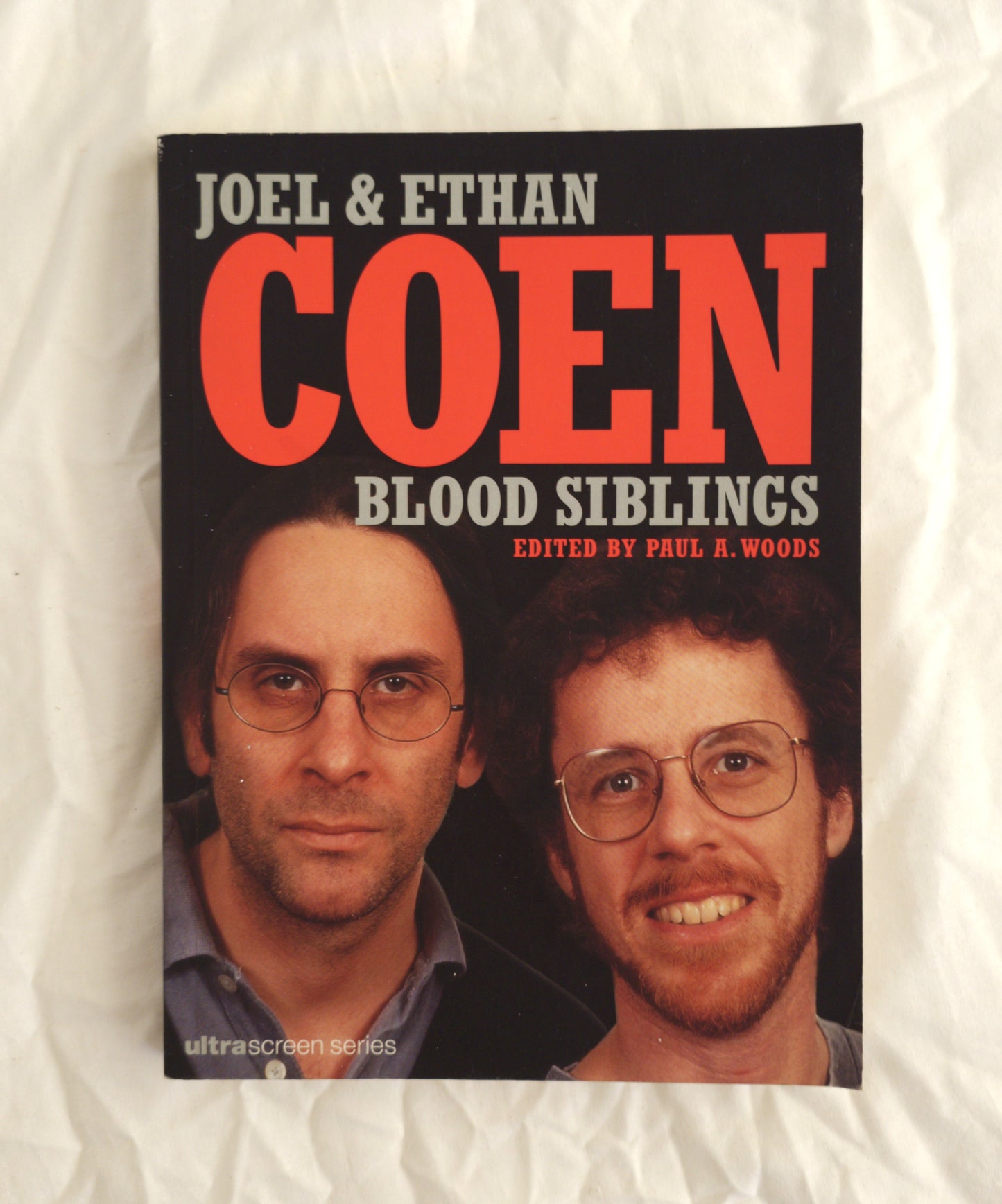 Book cover of 'Blood Siblings' by Joel & Ethan Coen on a textured white background