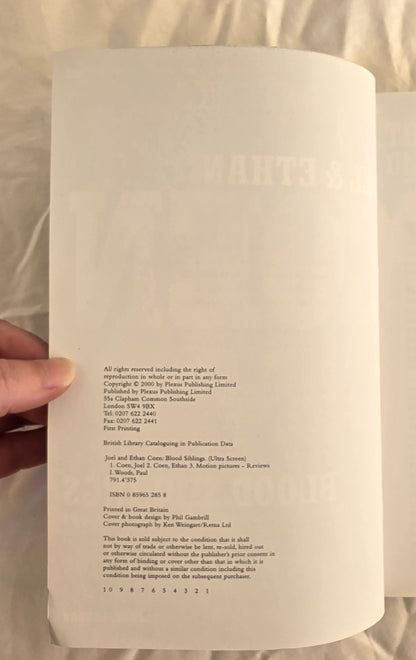 Joel & Ethan Coen Blood Siblings by Paul A. Woods