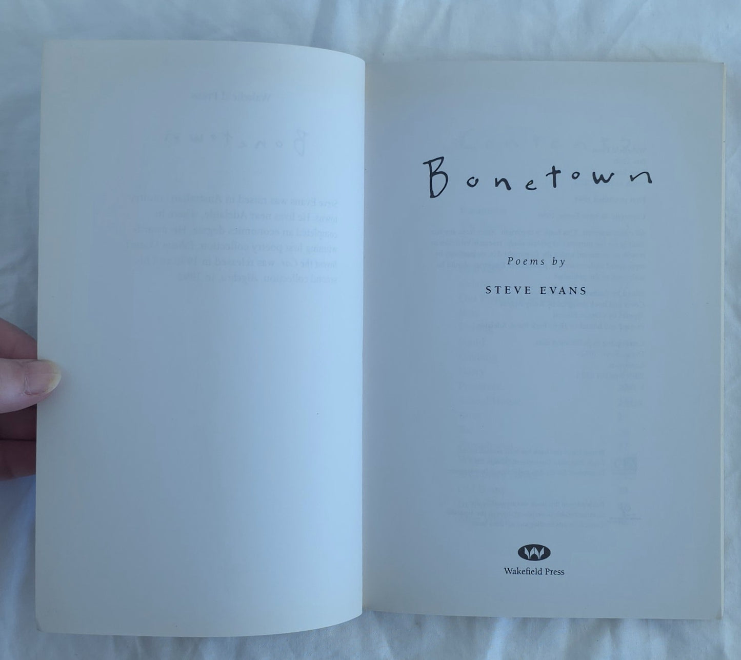 Bonetown by Steve Evans