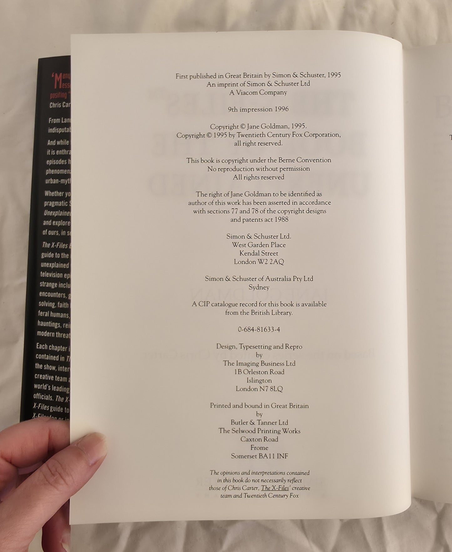 The X-Files Book of the Unexplained by Jane Goldman